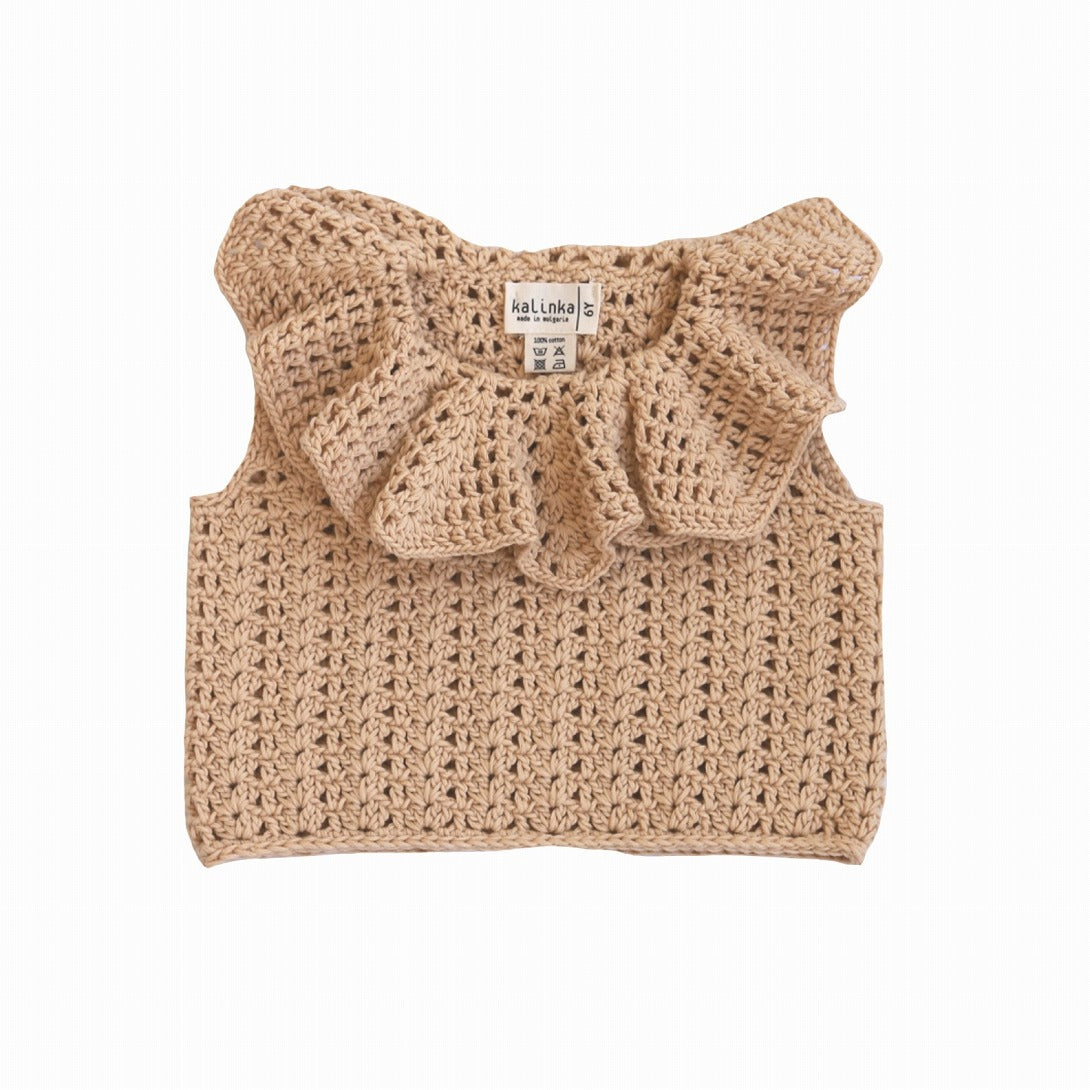 【Kalinka】Milano Top Latte タンクトップ 2y,4y  | Coucoubebe/ククベベ