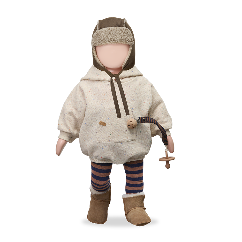 【1＋in the family】JENS beanie brown 帽子 T3,T4  | Coucoubebe/ククベベ