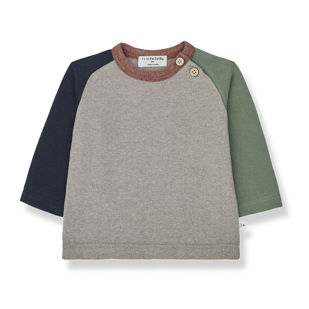 【1＋in the family】【40%OFF】JOS taupe 長袖Tシャツ 12m,18m,24m,36m  | Coucoubebe/ククベベ