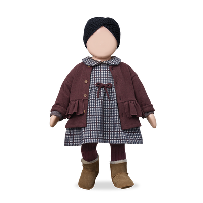 【1＋in the family】JULIA collar dress dark-blue ワンピース 12m,18m,24m,36m（Sub Image-2） | Coucoubebe/ククベベ