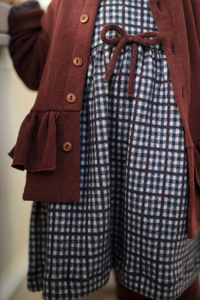 【1＋in the family】JULIA collar dress dark-blue ワンピース 12m,18m,24m,36m（Sub Image-4） | Coucoubebe/ククベベ