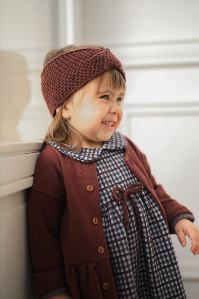 【1＋in the family】JULIA collar dress dark-blue ワンピース 12m,18m,24m,36m（Sub Image-5） | Coucoubebe/ククベベ