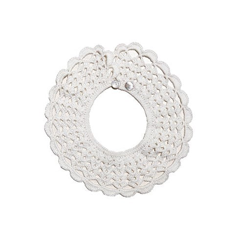 【AS WE GROW】【30%OFF】Lace crochet collar White つけ襟  | Coucoubebe/ククベベ
