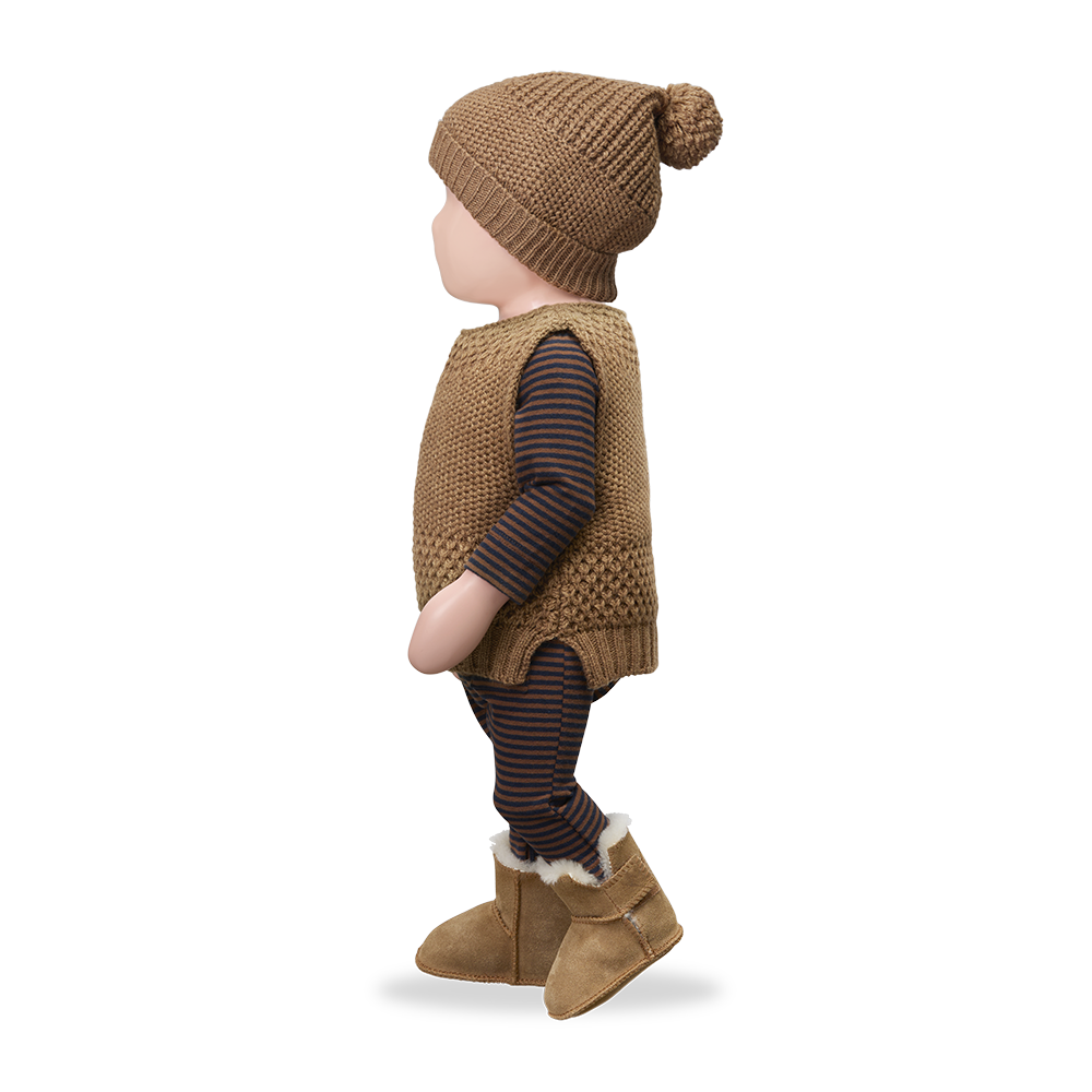 【1＋in the family】KARIN-bb vest castagna ベスト 12m,18m,24m,36m,48m  | Coucoubebe/ククベベ