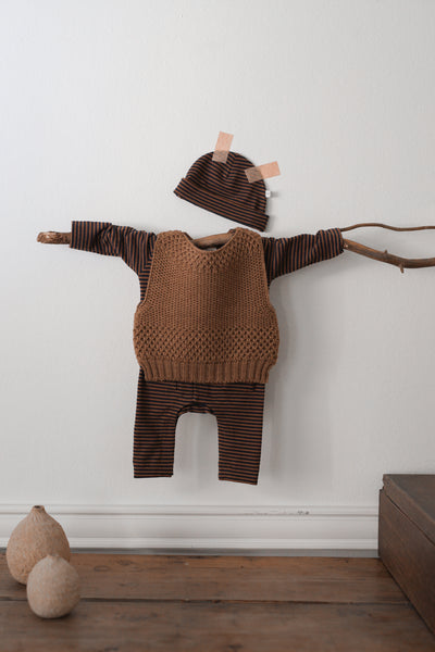 【1＋in the family】KARIN-bb vest castagna ベスト 12m,18m,24m,36m,48m（Sub Image-3） | Coucoubebe/ククベベ