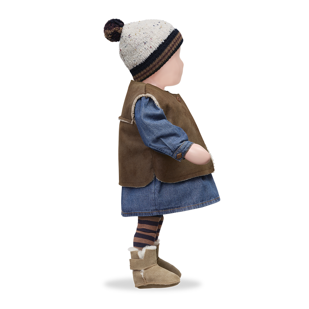 【1＋in the family】KATJA vest brown ベスト 18m,24m,36m  | Coucoubebe/ククベベ
