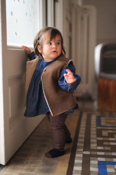 【1＋in the family】KATJA vest brown ベスト 18m,24m,36m（Sub Image-4） | Coucoubebe/ククベベ