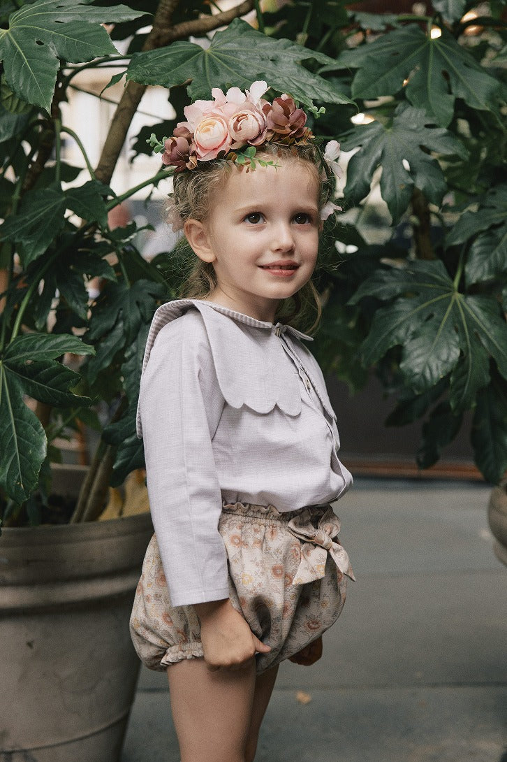 【Maison Marelle】【予約】Blouse GRENELLE sand ブラウス 18m,24m,3y,4y,5y,6y,8y  | Coucoubebe/ククベベ