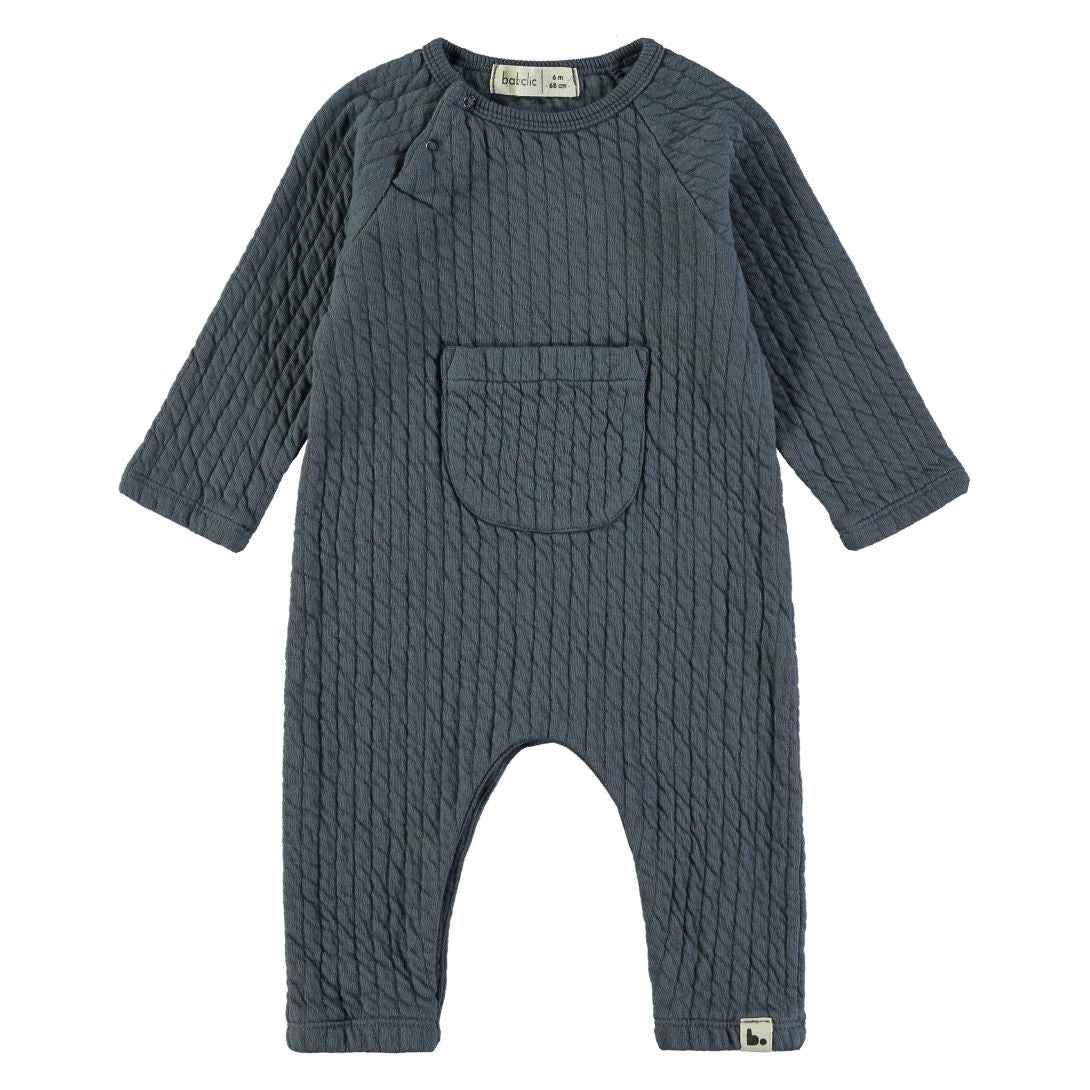 【babyclic】Onepieces Quilted night blue ロンパース 9m,12m  | Coucoubebe/ククベベ