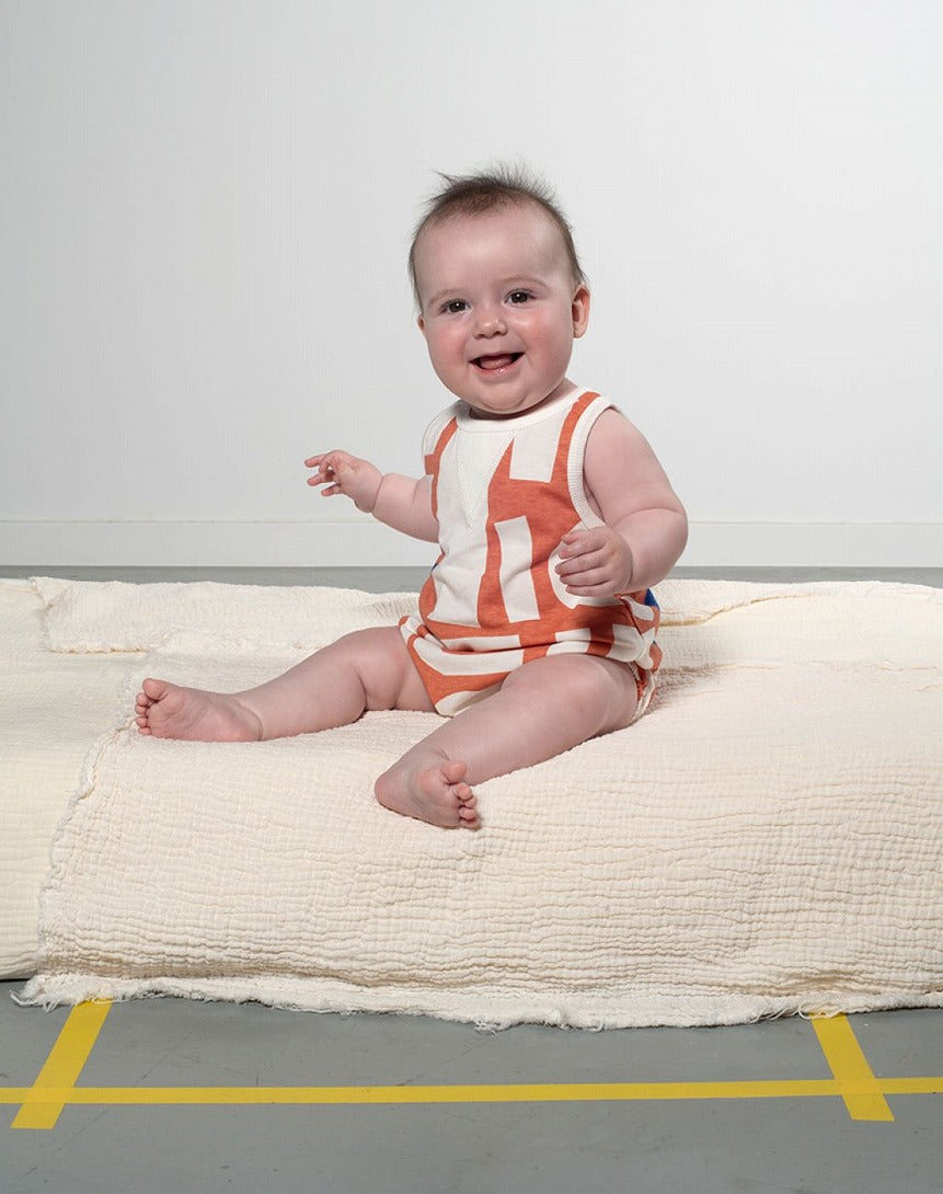 【babyclic】【30%OFF】Rompers Geo Terracotta ロンパース 9m,12m,18m  | Coucoubebe/ククベベ