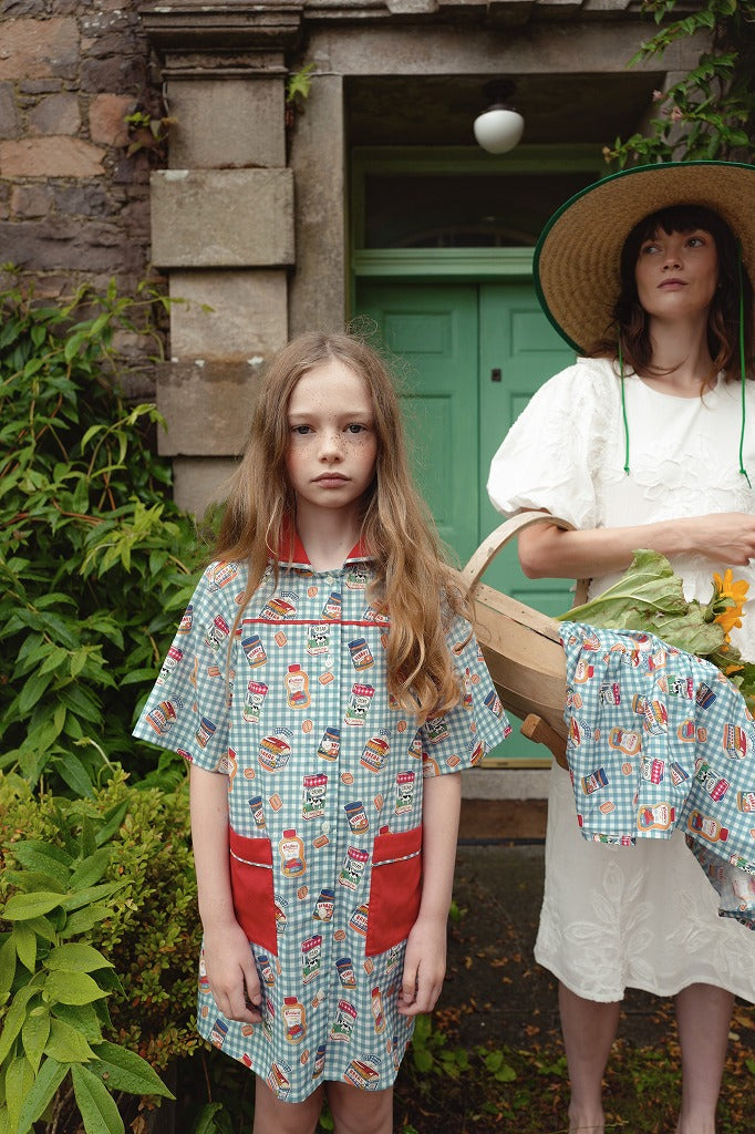FISH&KIDS】BREAKFAST DRESS BLUE ワンピース 2-3y,4-5y | Coucoubebe