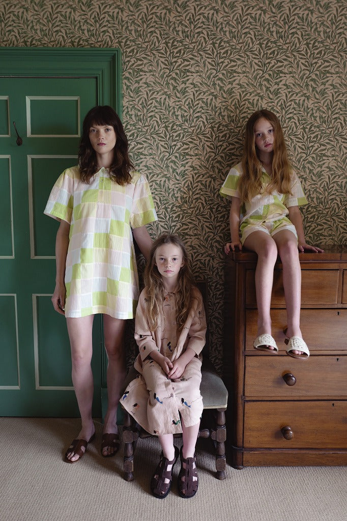 FISH&KIDS】PASTEL PATCHWORK DRESS PASTEL ワンピース 2-3y,4-5y