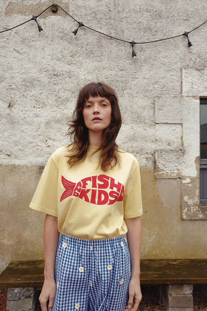 FISH&KIDS】FISH & KIDS T-SHIRT YELLOW Tシャツ 2-3y,4-5y