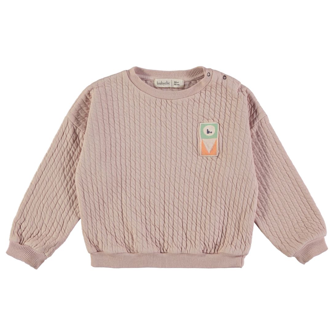 【babyclic】Sweatshirts Quilted nude スウェット 18m,24m,4y  | Coucoubebe/ククベベ