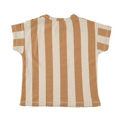【babyclic】【40％off】T-shirts Stripes Clay　Tシャツストライプ　12/18m,2/3y,5/6y,7/8y（Sub Image-2） | Coucoubebe/ククベベ