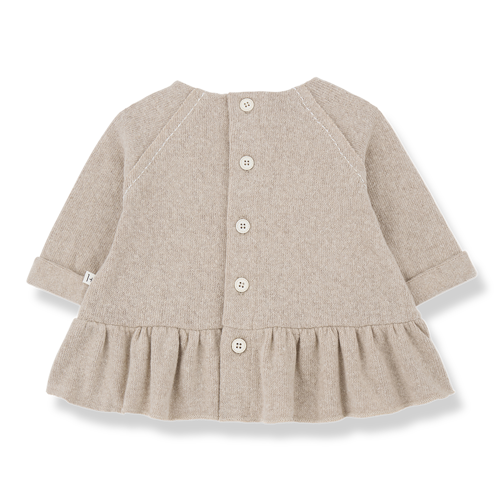 【1＋in the family】LAURE dress beige ワンピース 12m,18m,24m  | Coucoubebe/ククベベ