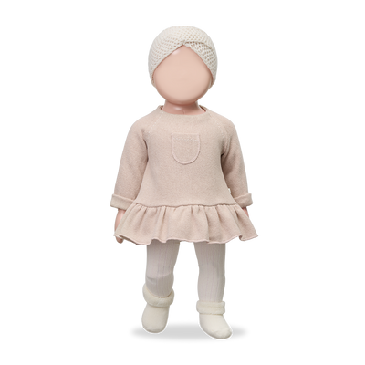 【1＋in the family】LAURE dress nude ワンピース 12m,18m,24m（Sub Image-3） | Coucoubebe/ククベベ