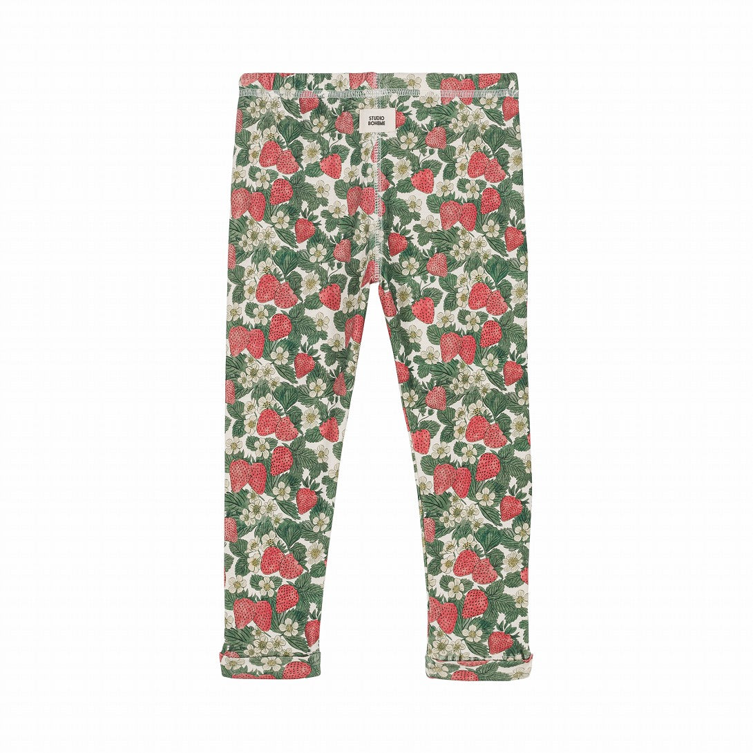 【STUDIO BOHEME】LEGGINGS ROM POM STRAWBERRY レギンス 12m,18m,24m  | Coucoubebe/ククベベ