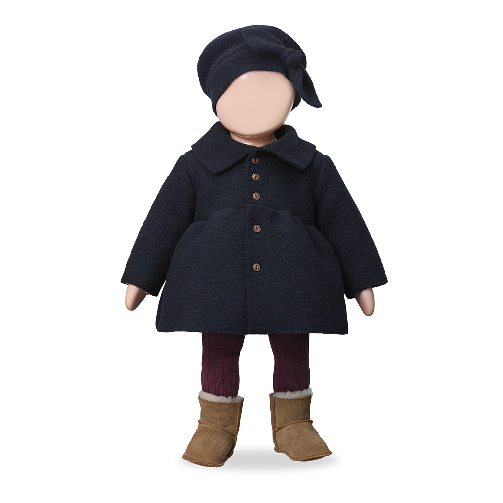 【1＋in the family】LISBETH beret dark-blue 帽子 T2,T3,T4  | Coucoubebe/ククベベ