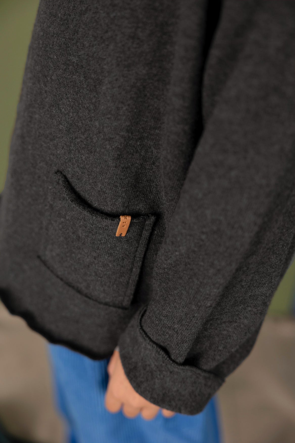 【nixnut】Pocket Shirt Antracite 長袖シャツ 80,86,92,98,104  | Coucoubebe/ククベベ