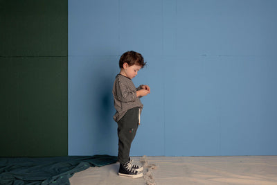 【nixnut】Drop Shirt Black Stripe 長袖シャツ 92,98,104,110（Sub Image-2） | Coucoubebe/ククベベ