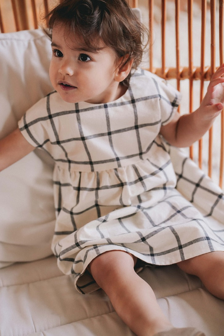 LOIR チェック柄 ワンピース 12M LOIR 18m チェックワンピース