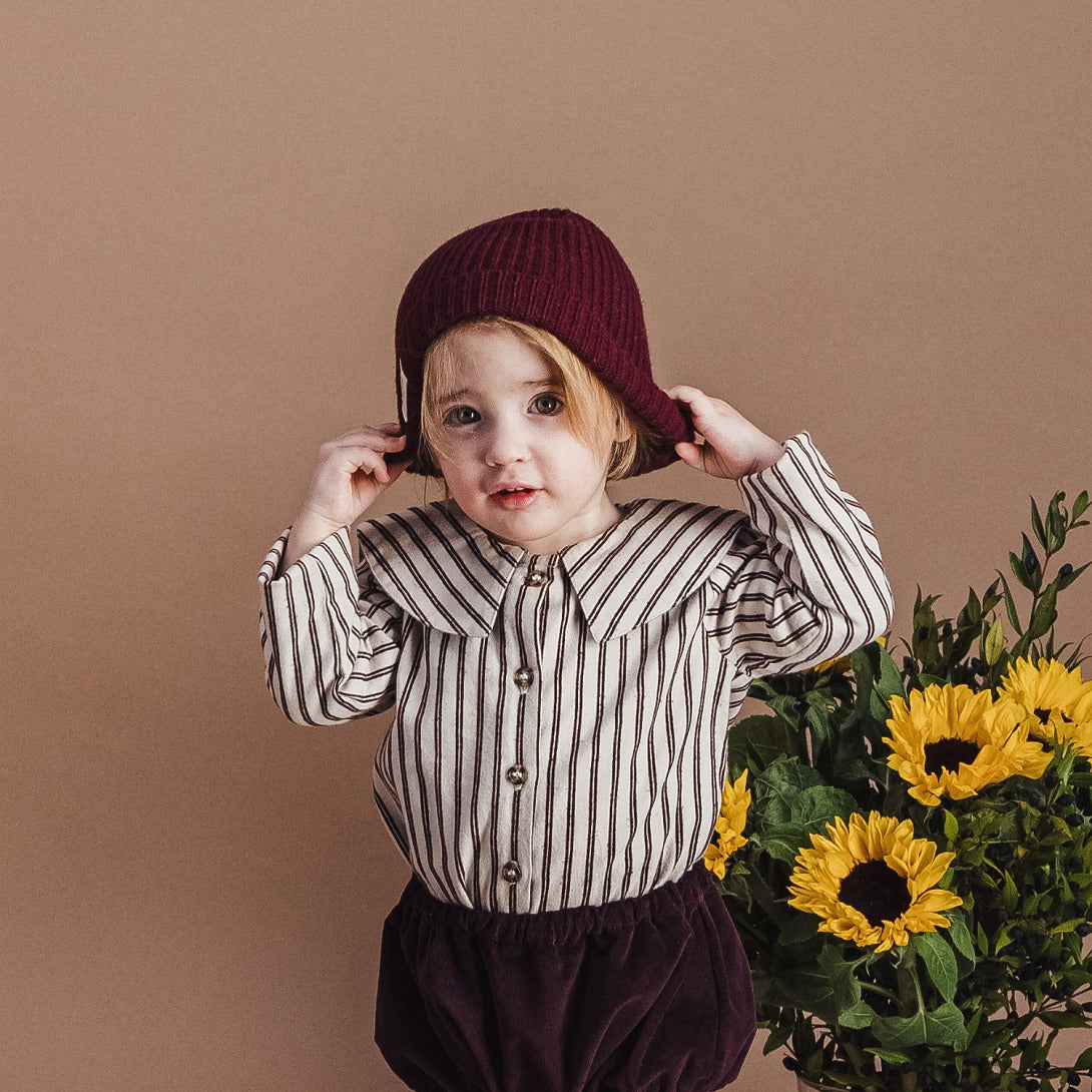 【LOIR Paris】Bloomer ALICE PRUNE VELVET ブルマ 12m,18m,24m  | Coucoubebe/ククベベ