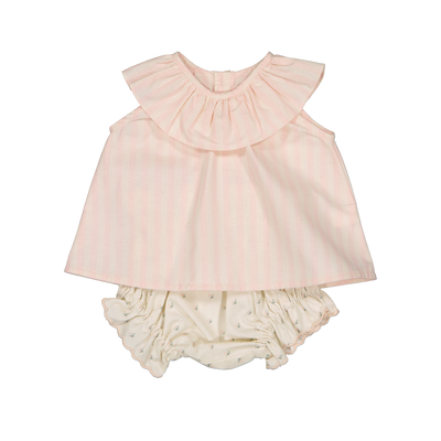 【LOIR Paris】Bloomer LEONOR Flower plumetis ブルマ 6m,12m,18m,24m（Sub Image-2） | Coucoubebe/ククベベ