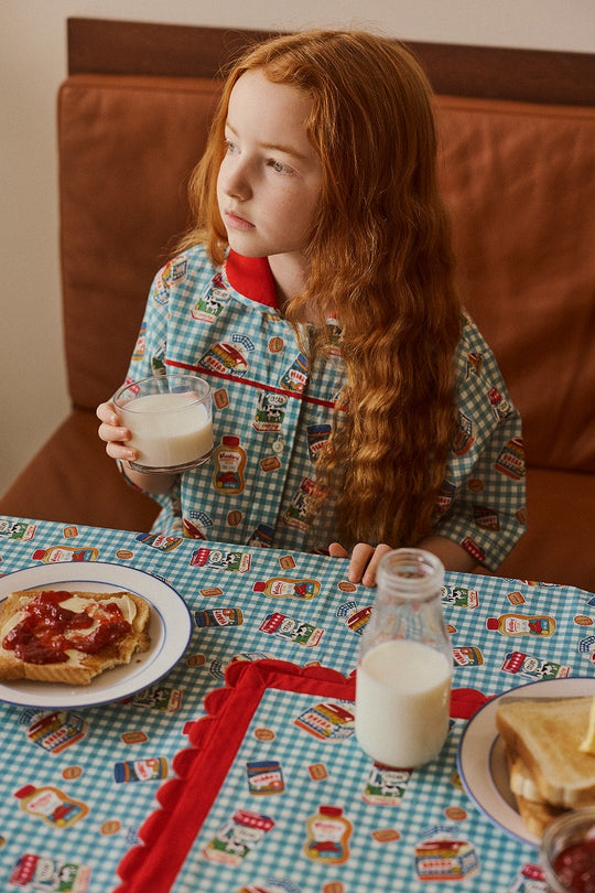 FISH&KIDS】BREAKFAST DRESS BLUE ワンピース 2-3y,4-5y | Coucoubebe