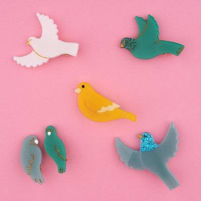 【Coucou Suzette】Lovebirds Hair Clip Set ラブバードクリップセット（Sub Image-5） | Coucoubebe/ククベベ