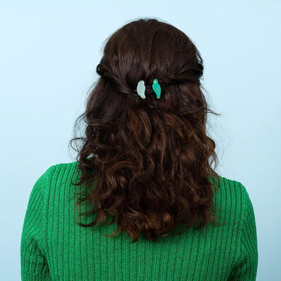 【Coucou Suzette】Lovebirds Hair Clip Set ラブバードクリップセット（Sub Image-6） | Coucoubebe/ククベベ