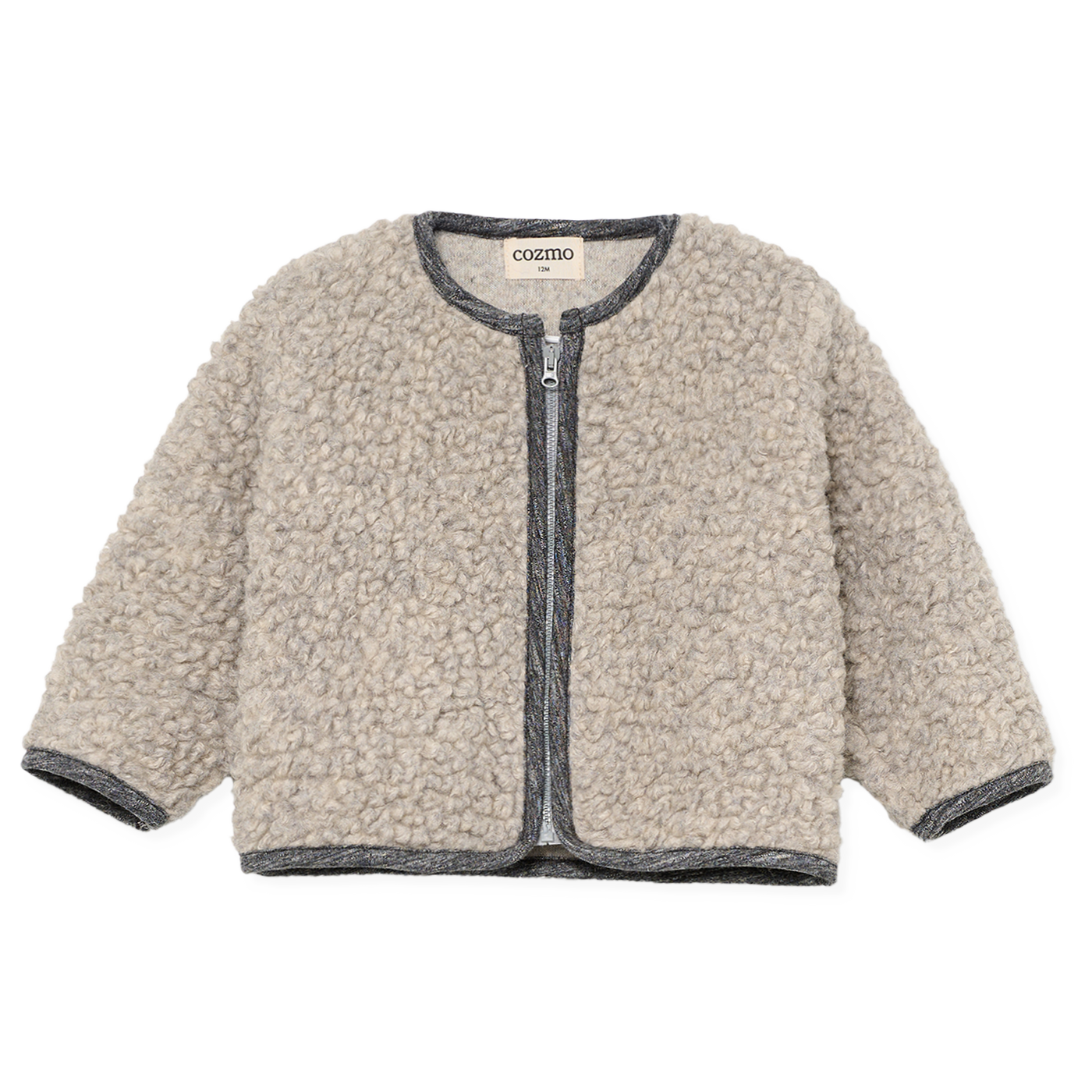 【COZMO】Teddy fleece baby jacket Grey ジャケット 18m,24m  | Coucoubebe/ククベベ