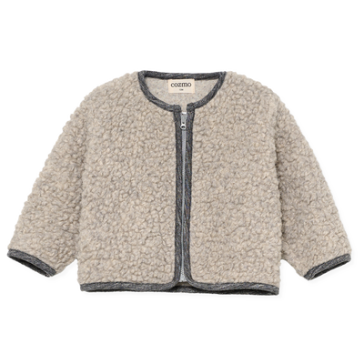 【COZMO】Teddy fleece baby jacket Grey ジャケット 18m,24m（Sub Image-1） | Coucoubebe/ククベベ