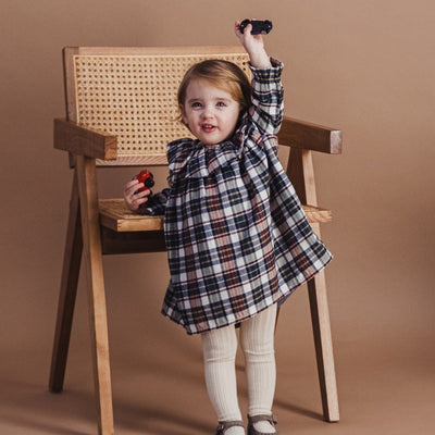 【LOIR Paris】Robe MARY CHRISTMAS TARTAN ワンピース 18m,24m,36m（Sub Image-2） | Coucoubebe/ククベベ