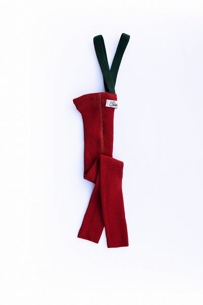 【SILLY Silas】Footless Collection Maple Leaf×Dark Forest Green レギンス 6-12m,1-2y,2-3y（Sub Image-3） | Coucoubebe/ククベベ