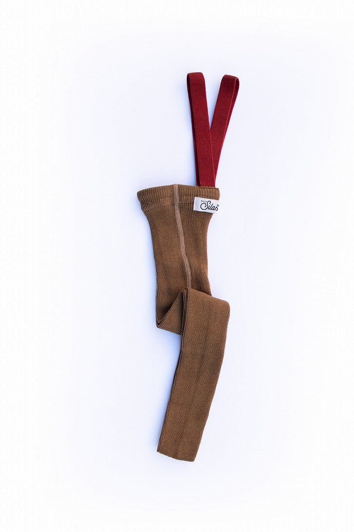 【SILLY Silas】Footless Collection Acorn Brown×Maple Leaf レギンス 6-12m,1-2y,2-3y  | Coucoubebe/ククベベ