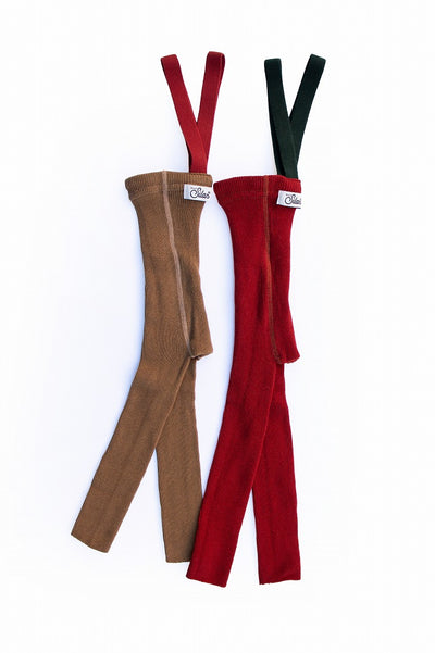 【SILLY Silas】Footless Collection Maple Leaf×Dark Forest Green レギンス 6-12m,1-2y,2-3y（Sub Image-4） | Coucoubebe/ククベベ