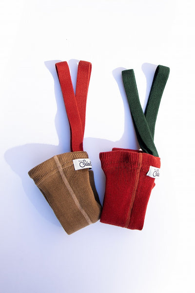 【SILLY Silas】Footless Collection Maple Leaf×Dark Forest Green レギンス 6-12m,1-2y,2-3y（Sub Image-7） | Coucoubebe/ククベベ