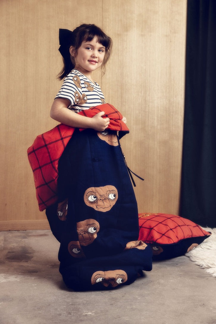 【mini rodini】E.T stripe aop ss tee Multi 半袖Tシャツ 80/86,92/98,104/110,116/122  | Coucoubebe/ククベベ