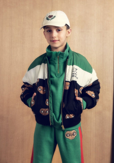 【mini rodini】E.T emb halfzip sweatshirt Green スウェット 92/98,104/110,116/122（Sub Image-6） | Coucoubebe/ククベベ