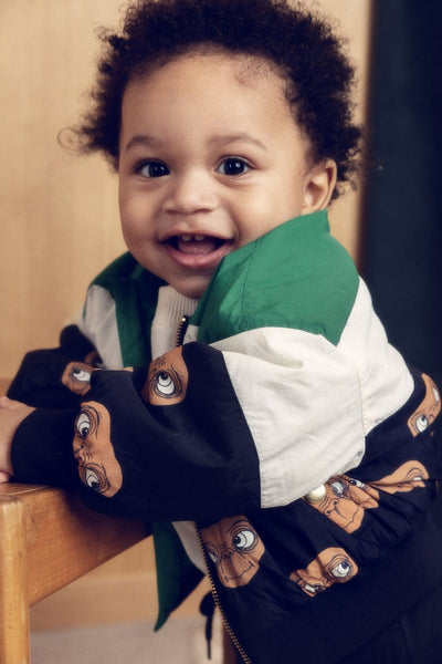 【mini rodini】E.T. baseball jacket Green ジャケット 80/86,92/98,104/110,116/122（Sub Image-7） | Coucoubebe/ククベベ