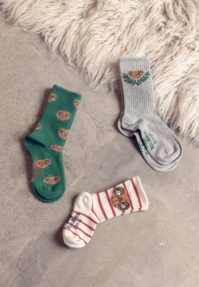 【mini rodini】E.T 2-pack socks Multi 靴下 20/23,24/27,28/31（Sub Image-2） | Coucoubebe/ククベベ