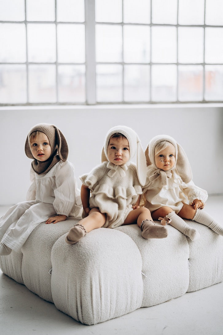 【Bambolina】Bunny Eeyore cashmere hat chestnut バニーイーヨーカシミアハット 6-12m,2-3y  | Coucoubebe/ククベベ