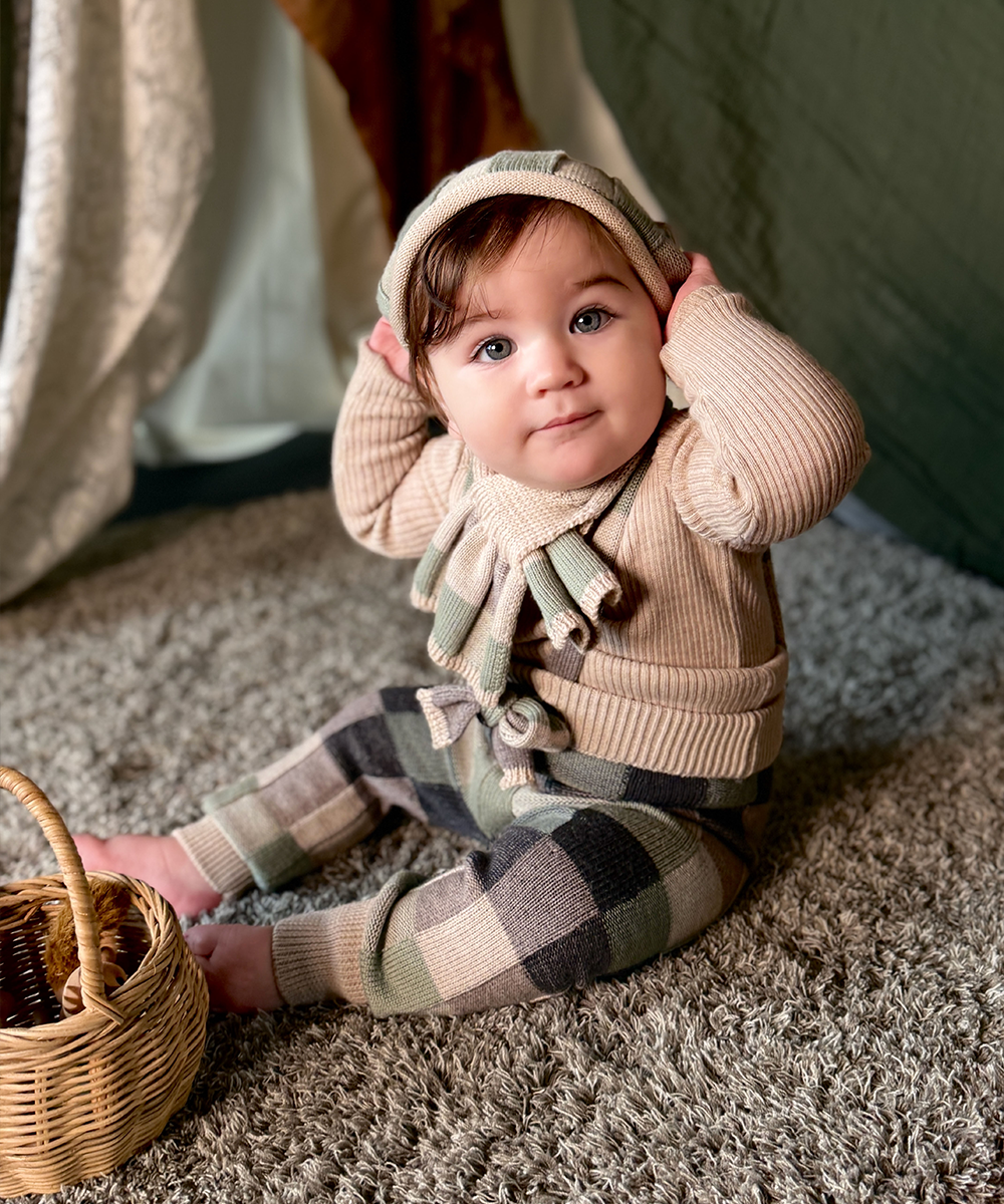 mabli パンツ 2y MABLI 2Y マスタード チェック柄ぱんつ MABLI 2Y