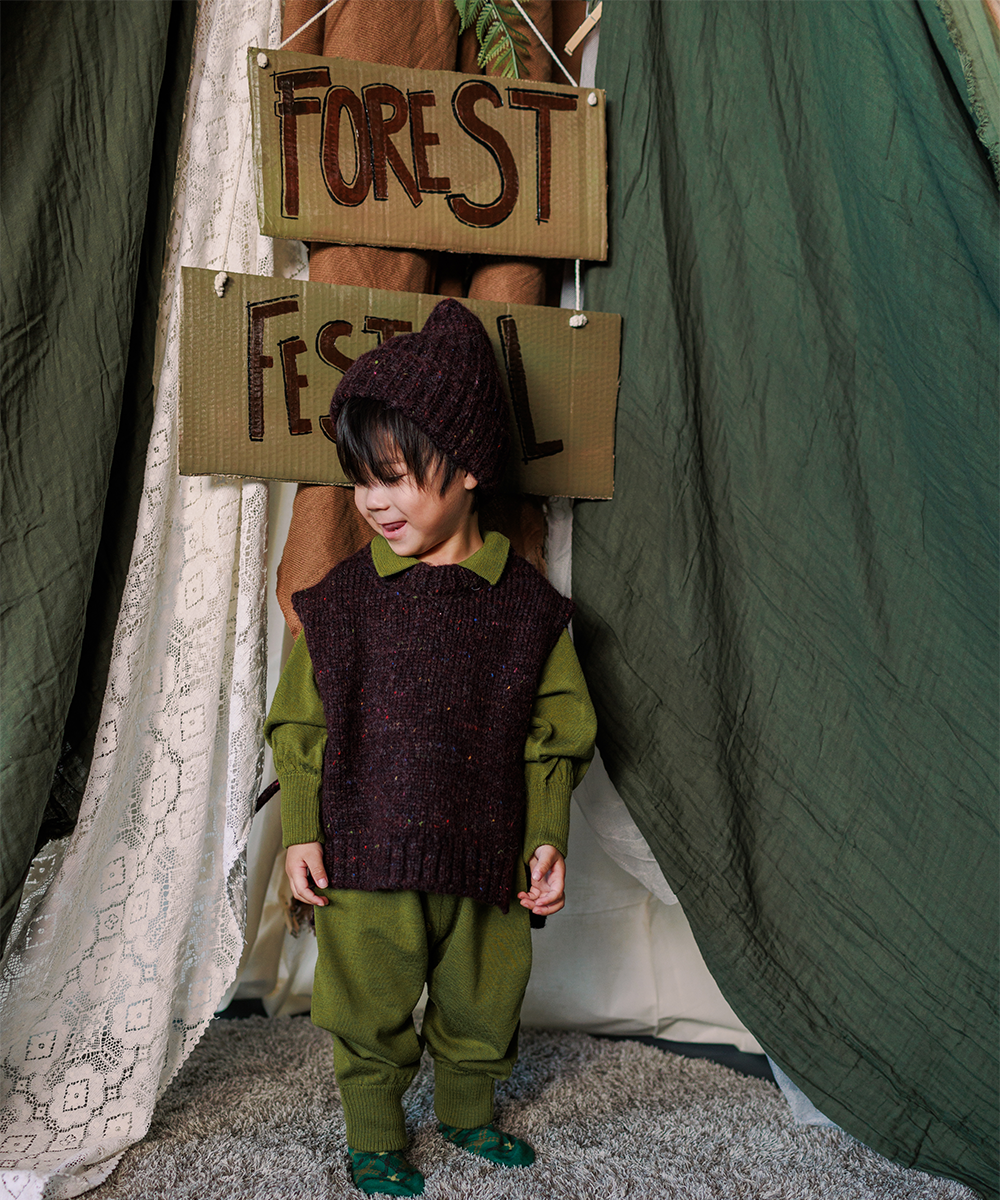 【MABLI】MOYA VEST FIG ベスト S  | Coucoubebe/ククベベ