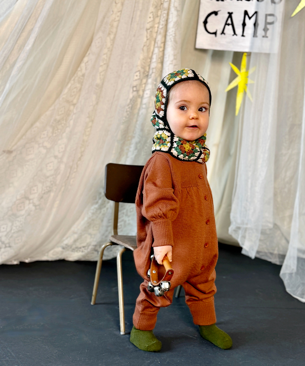 【MABLI】ARTIST ROMPER SANDALWOOD ロンパース 12ｍ,18m  | Coucoubebe/ククベベ