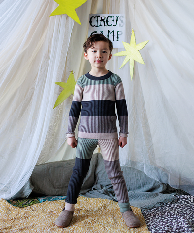 【MABLI】TRAPEZE SKINNY LEGS ALPINE レギンス 12ｍ,18ｍ,2y,4y（Sub Image-2） | Coucoubebe/ククベベ