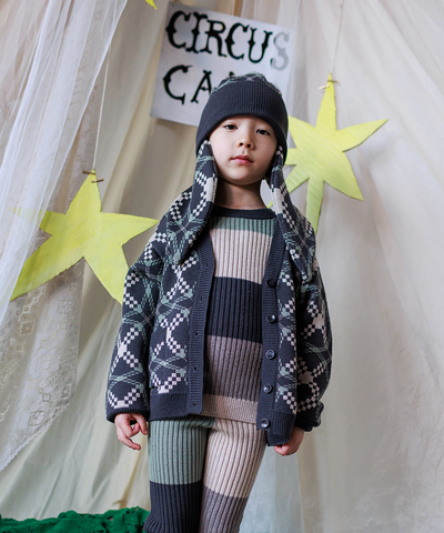 【MABLI】SÊR CARDIGAN ALPINE WOLF カーディガン 18ｍ,2y,4y（Sub Image-5） | Coucoubebe/ククベベ