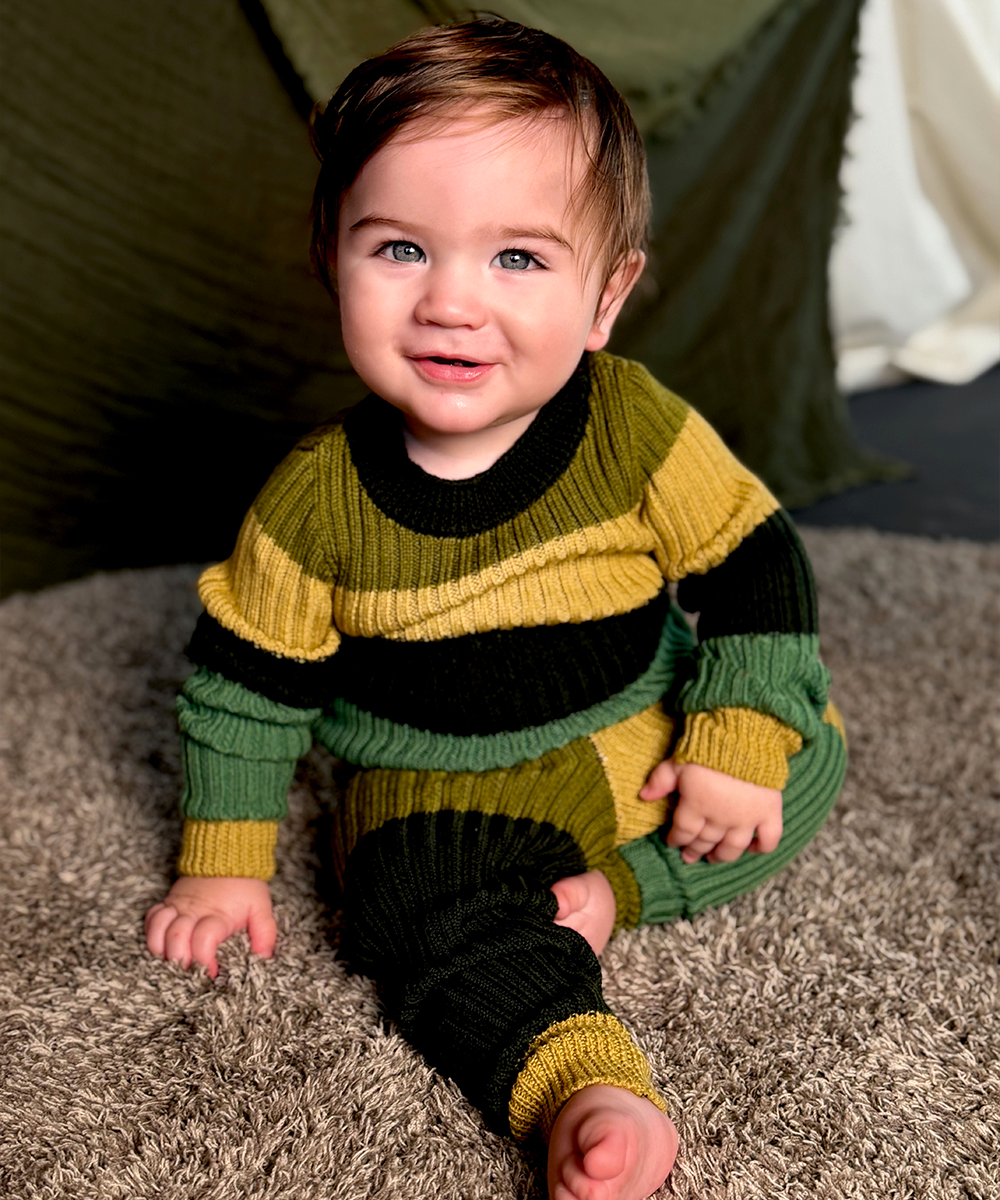 【MABLI】TRAPEZE SKINNY RIB SCOUT ニット 18ｍ,2y,4y  | Coucoubebe/ククベベ