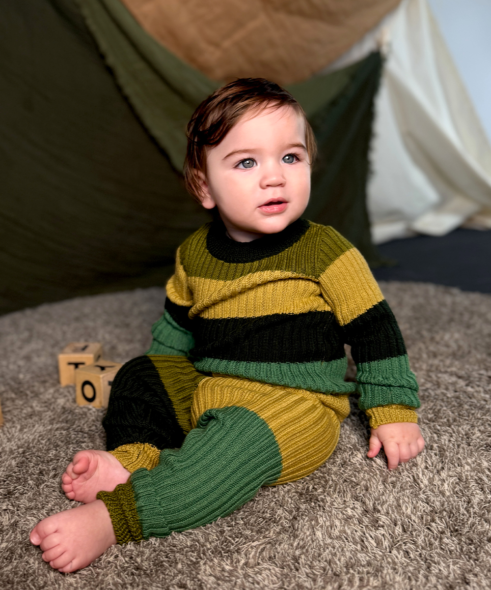 【MABLI】TRAPEZE SKINNY RIB SCOUT ニット 18ｍ,2y,4y  | Coucoubebe/ククベベ